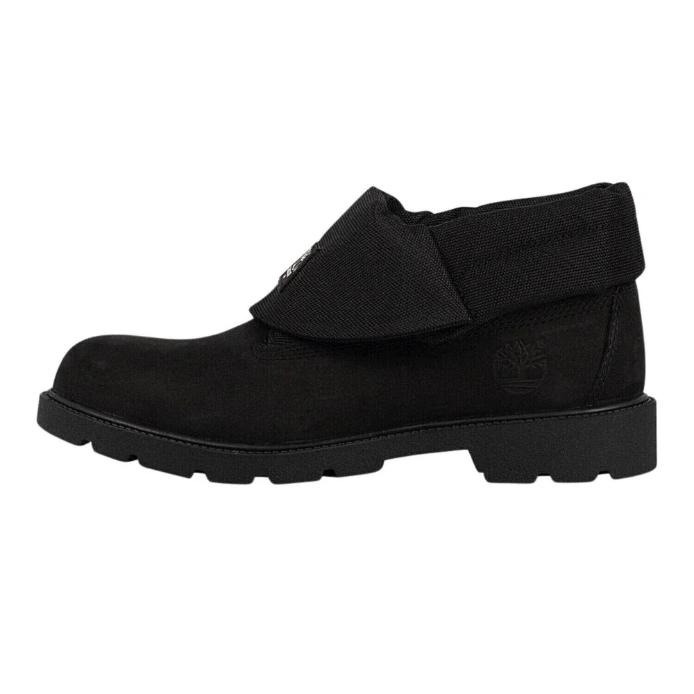 NEW TIMBERLAND Black Roll Top‎ Boots Big Kids Style Size 1.5 Youth